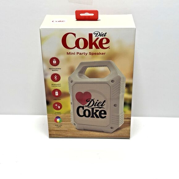 Bluetooth Speaker - Diet Coke Coca Cola Mini Party Speaker - Wireless New - Picture 1 of 10